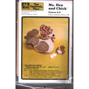 Vintage 1980 That Patchwork Place Ms. Hen and Chick Sewing Pattern N-9 Craft